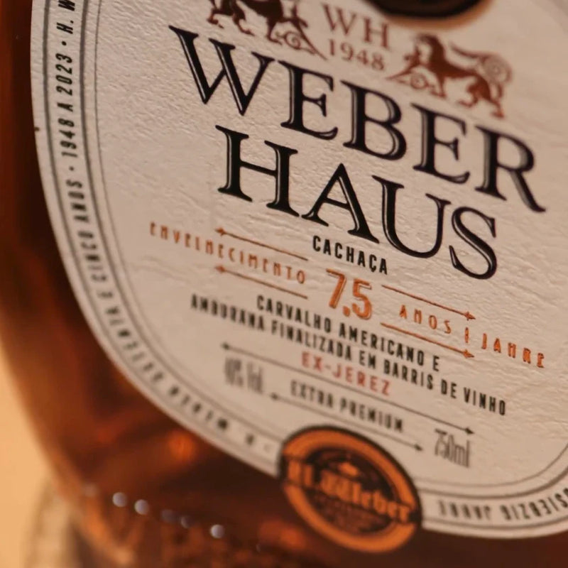 Cachaça 7,5 anos Weber Haus Extra Premium, 750ml
