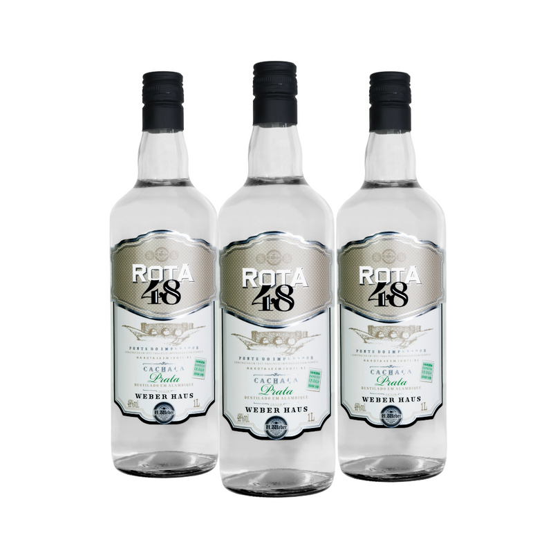 Combo 3L para barril Cachaça Prata Rota 48