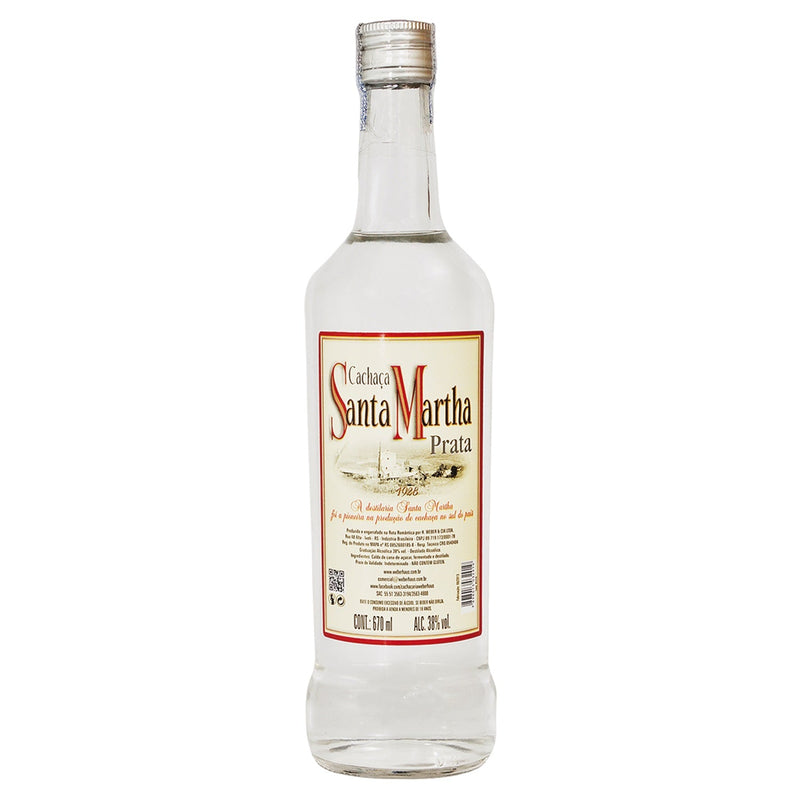 Cachaça Prata Santa Martha, 670ml