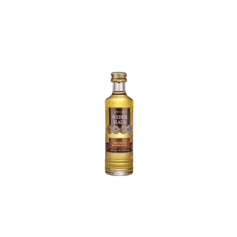 Cachaça Carvalho e Cabriúva Weber Haus, 50ml