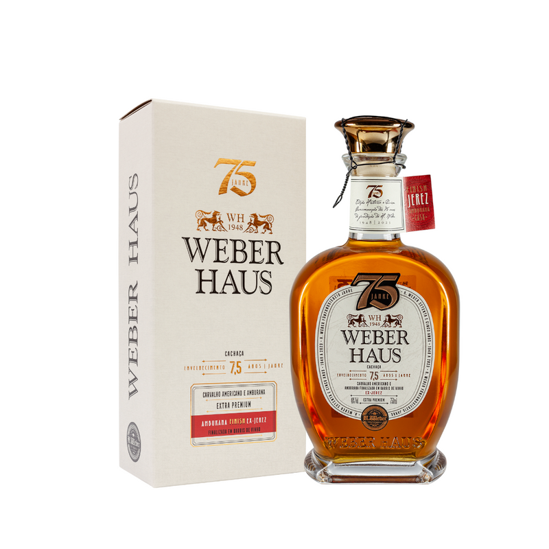 Cachaça 7,5 anos Weber Haus Extra Premium, 750ml