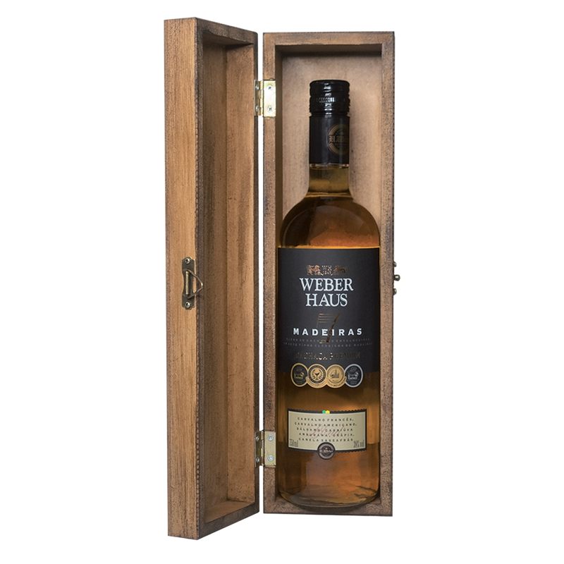 Estojo com Cachaça Weber Haus 7 Madeiras