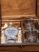 Estojo com Cachaça Weber Haus Linha Especial 160ml e 2 copos